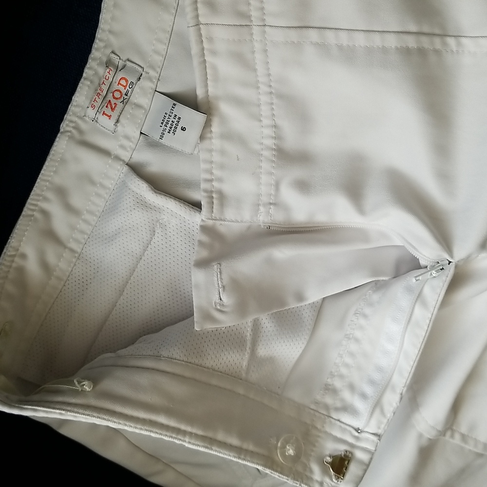 Izod white golf shorts sz 6 - Picture 2 of 5